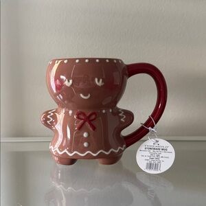 Adorable Gingerbred man woman coffee Christmas mug